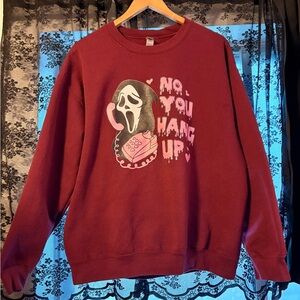 Scream Maroon Graphic Sweater